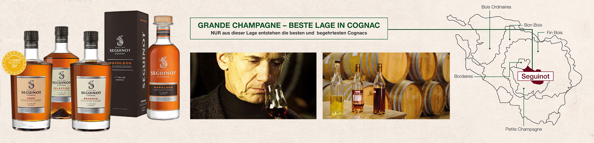 Fachhandels-Cognac aus der Grande Champagne.